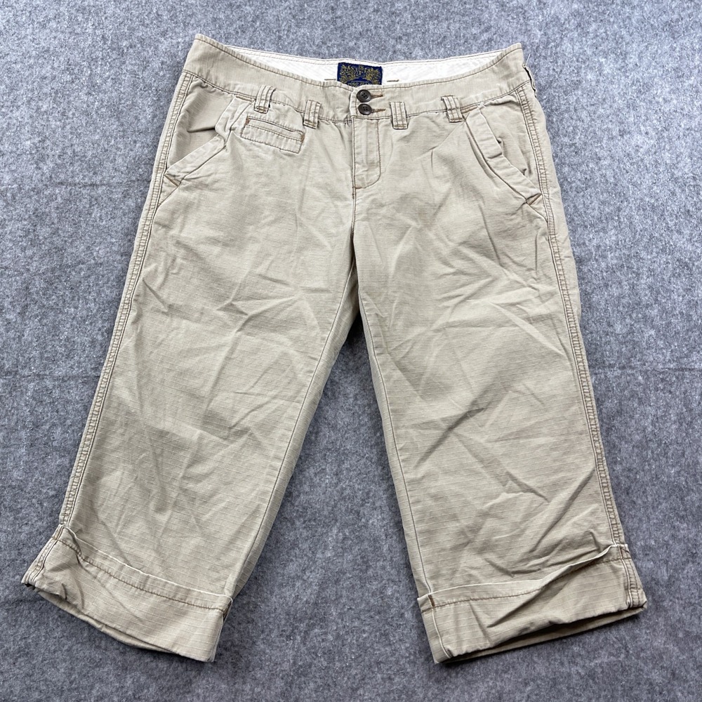 Polo Ralph Lauren Jeans Co. Capri Cargo Pants Ripstop Hiking Camp 28 Meas 32x17